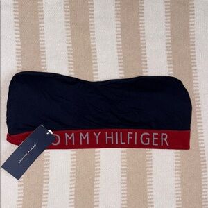 Tommy Hilfiger Navy and Red Bandeau